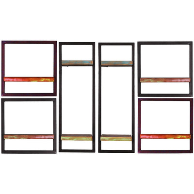 Wandregal-Set, 6-teilig