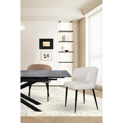 Armlehnstuhl 2er Set mit Bezug aus Teddyfell