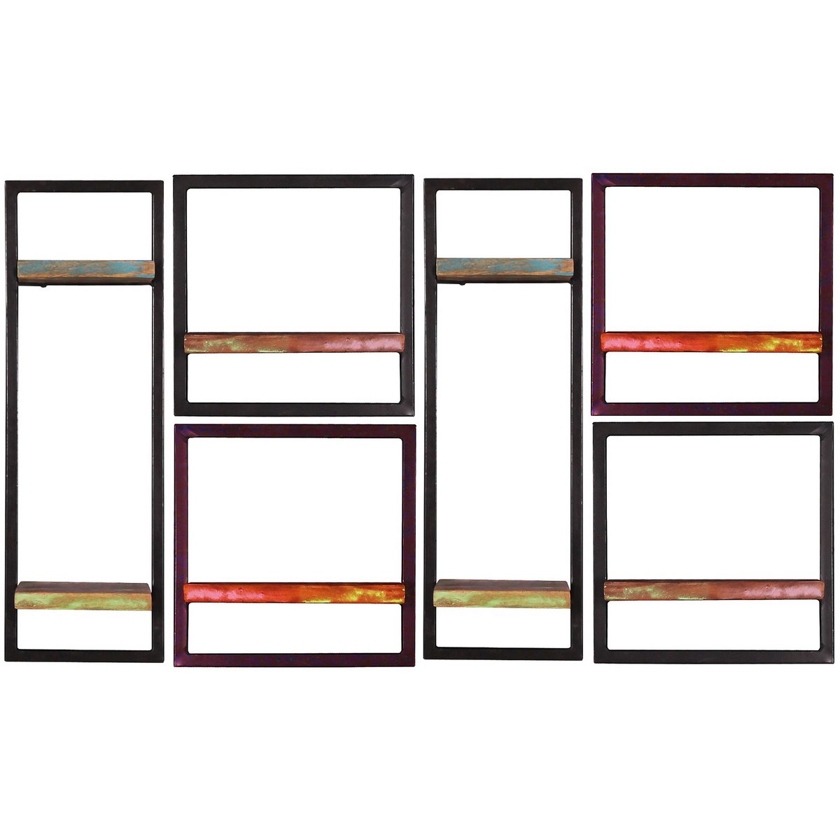 Wandregal-Set, 6-teilig