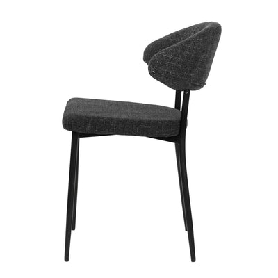 Stuhl 2er Set mit Strukturstoff