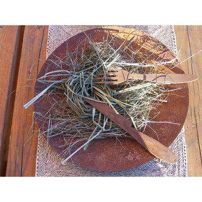 Rost Deko Besteck - Messer und Gabel in Edelrost | Set