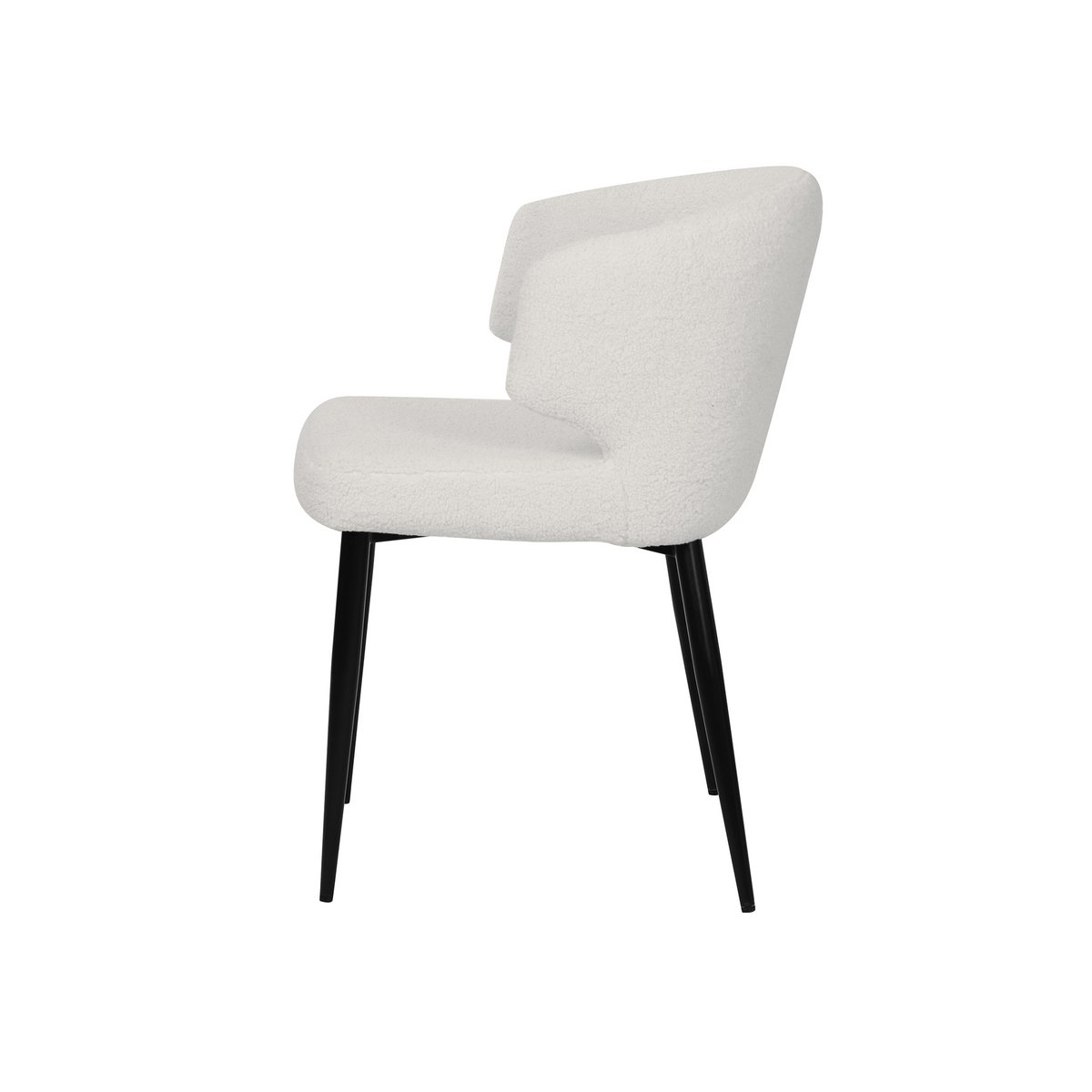 Armlehnstuhl 2er Set mit Bezug aus Teddyfell