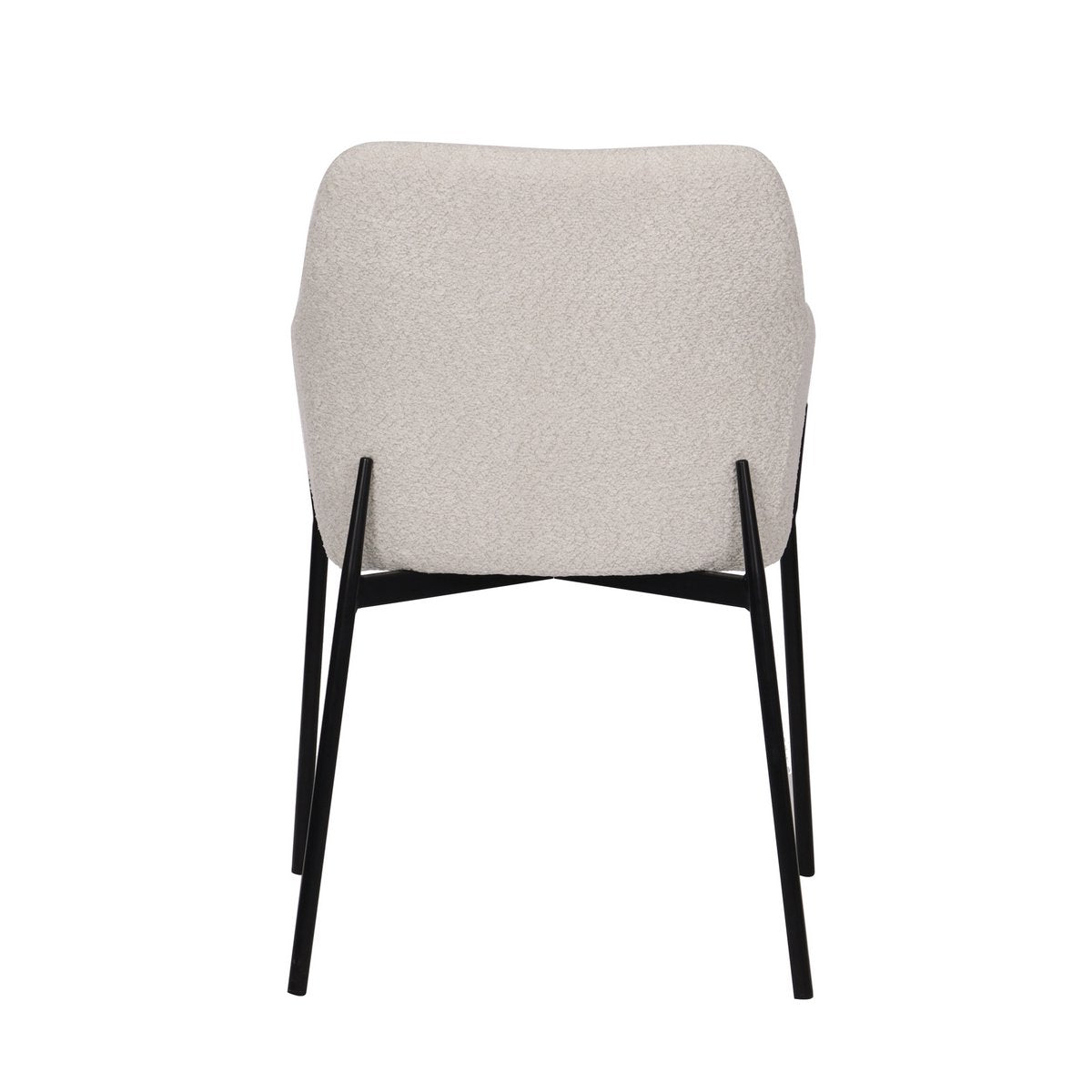 Armlehnstuhl 2er Set mit Bouclé-Bezug