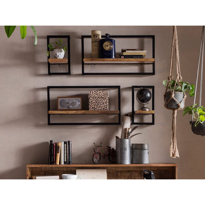 Wandregal-Set, 4-teilig