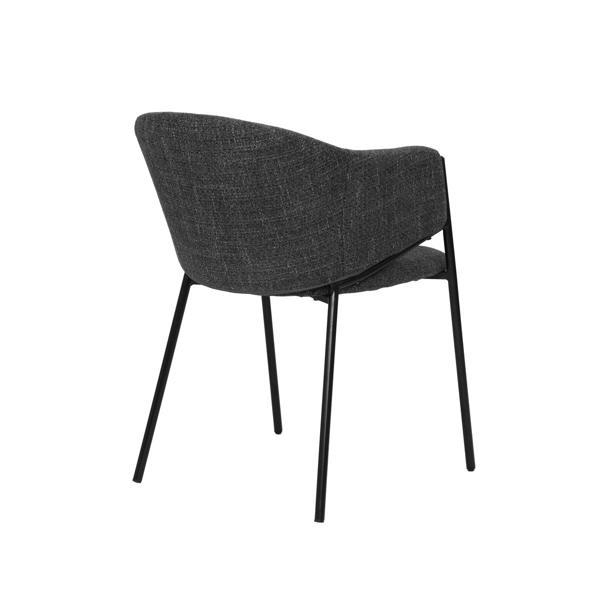 Armlehnstuhl 2er Set mit Strukturstoff