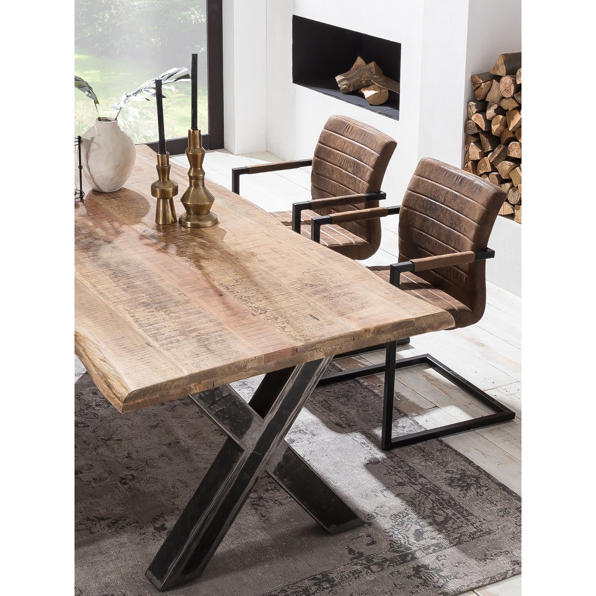 Tischgestell Roheisen used look