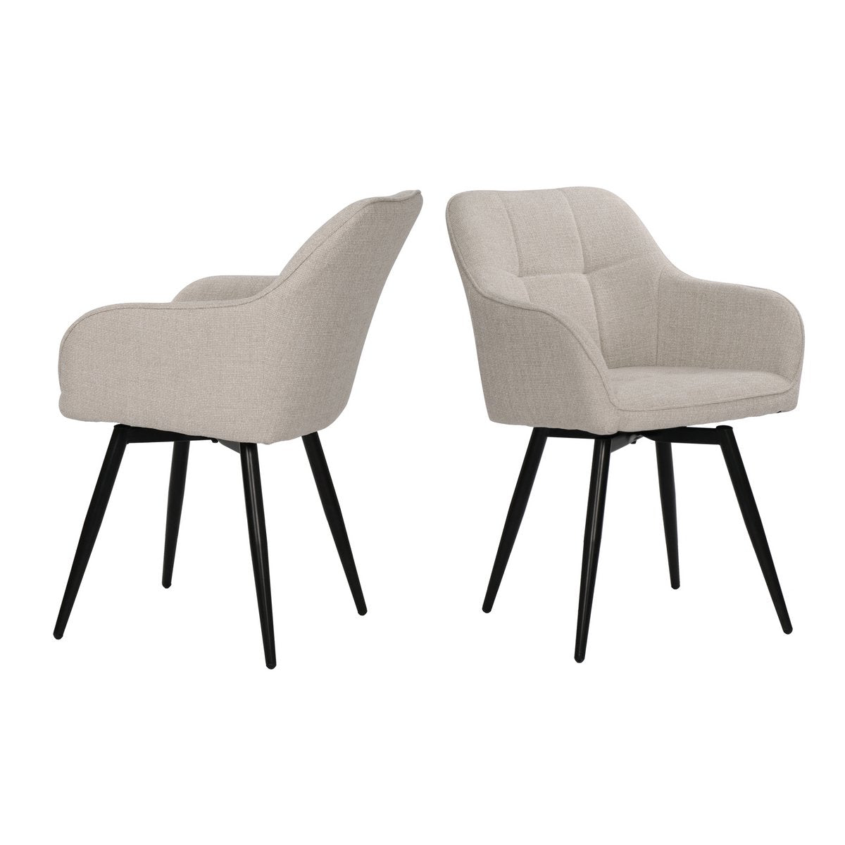 Armlehnstuhl 2er Set mit Drehfunktion