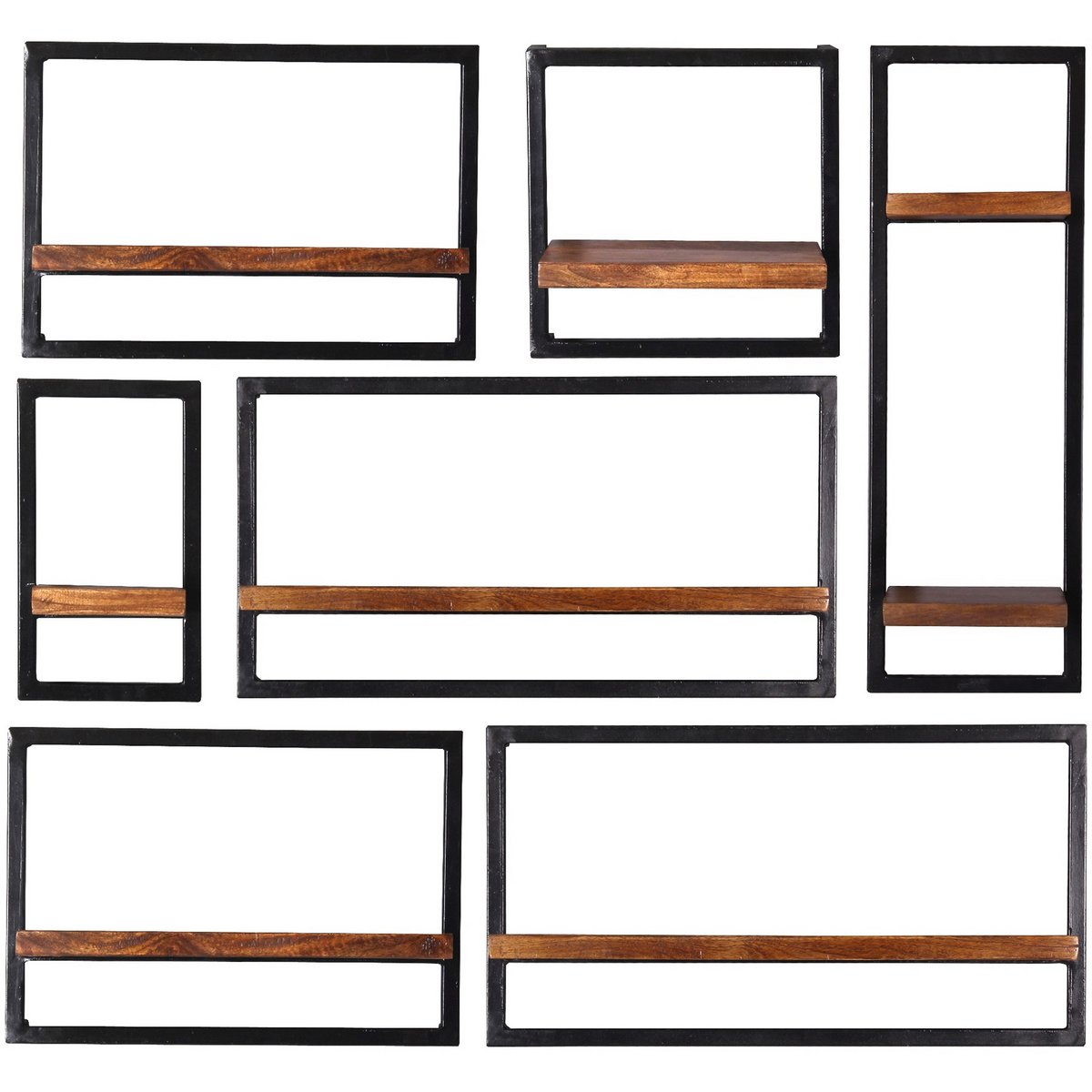 Wandregal-Set, 7-teilig