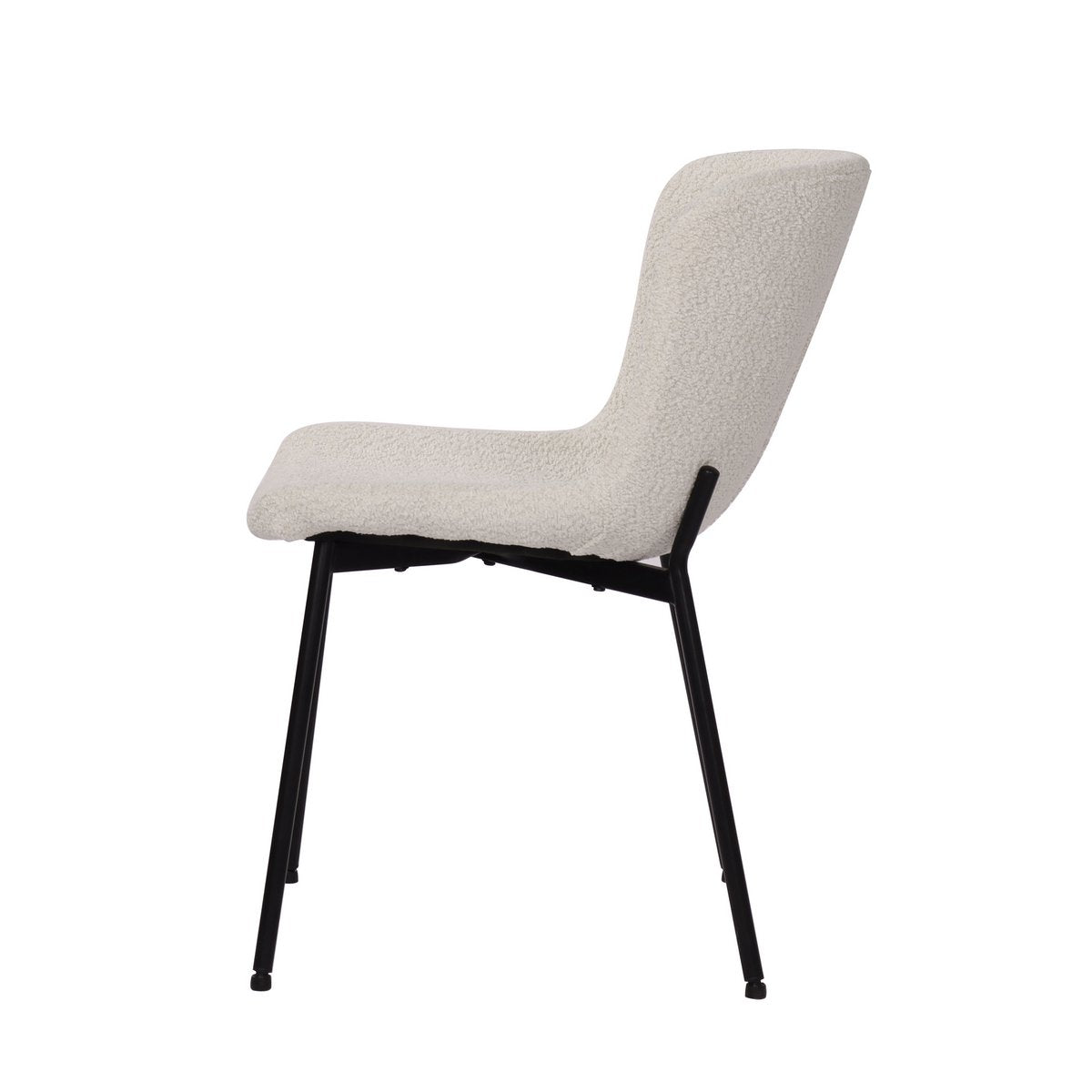 Stuhl 2er Set mit Bouclé-Bezug