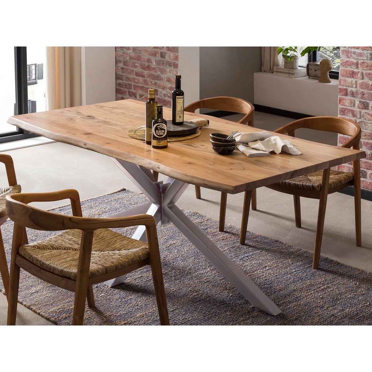 Tischgestell antiksilber