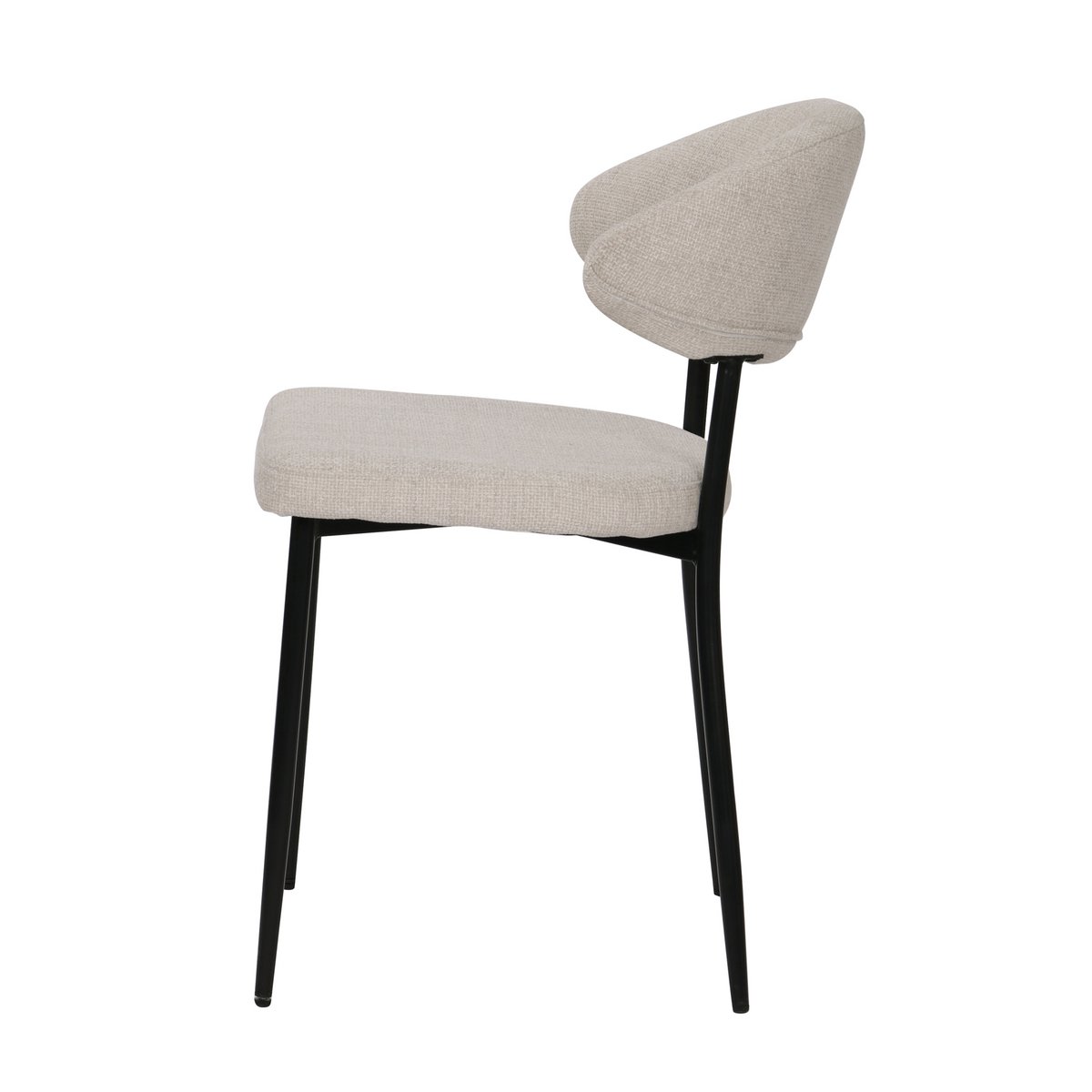 Stuhl 2er Set mit Strukturstoff