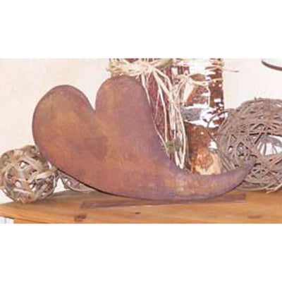 Vintage Deko Herz schief | 35 cm x 17 cm | Edelrost Muttertag Pflanzherz