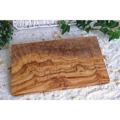 Frühstücksbrett eckig 25 x 15 cm aus Olivenholz