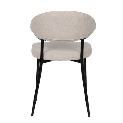 Stuhl 2er Set mit Strukturstoff