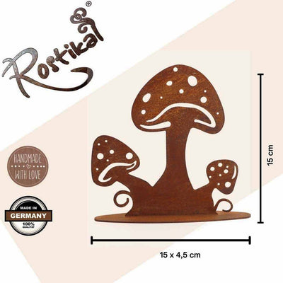 Herbstdekoration Pilze | Metalldeko Pilz für den Herbst