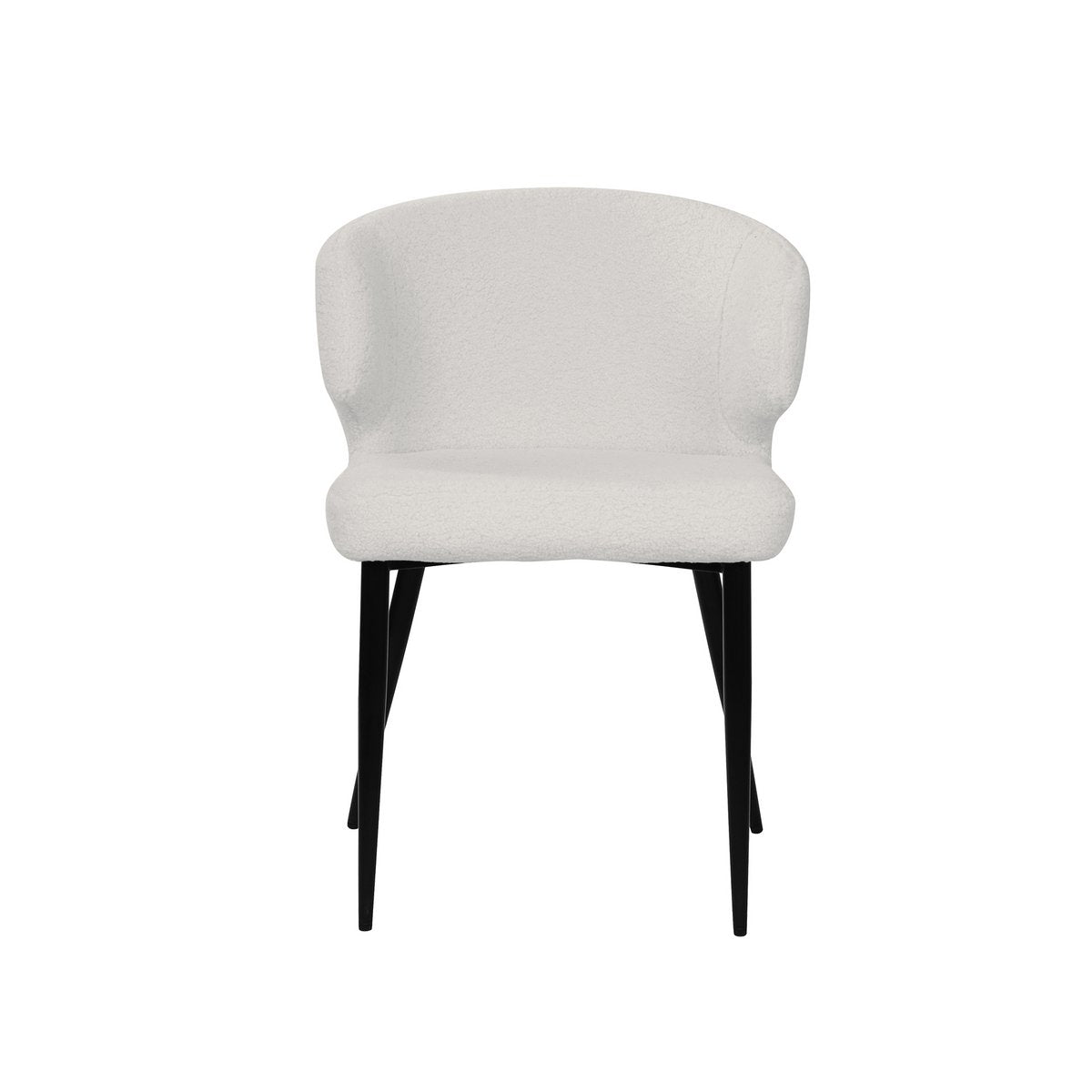 Armlehnstuhl 2er Set mit Bezug aus Teddyfell