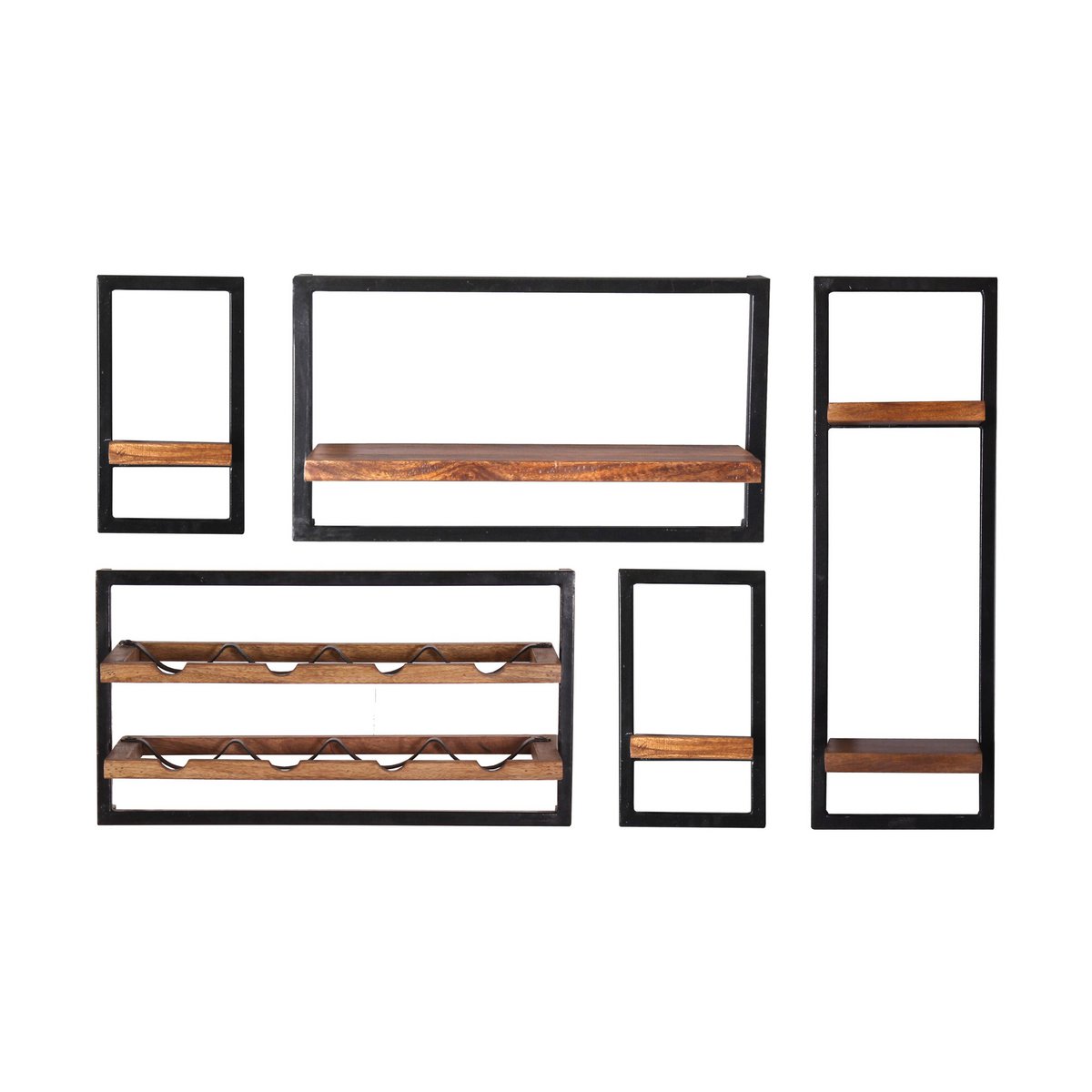 Wandregal-Set, 5-teilig