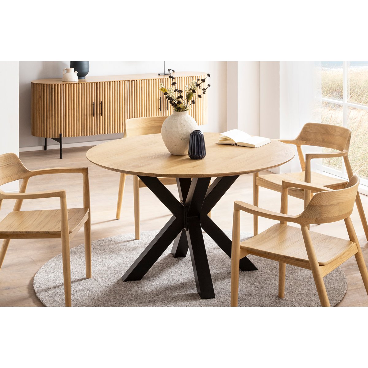 Tisch 120x120 cm aus Sungkaiholz