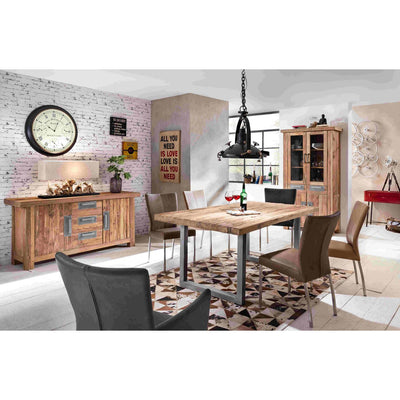 Tisch 200x100 cm, recyceltes Teak natur