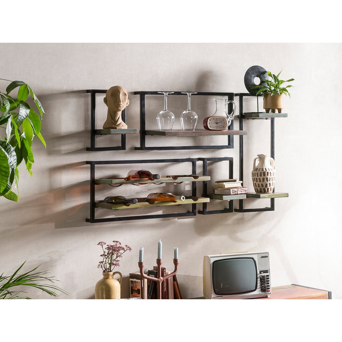 Wandregal-Set, 5-teilig