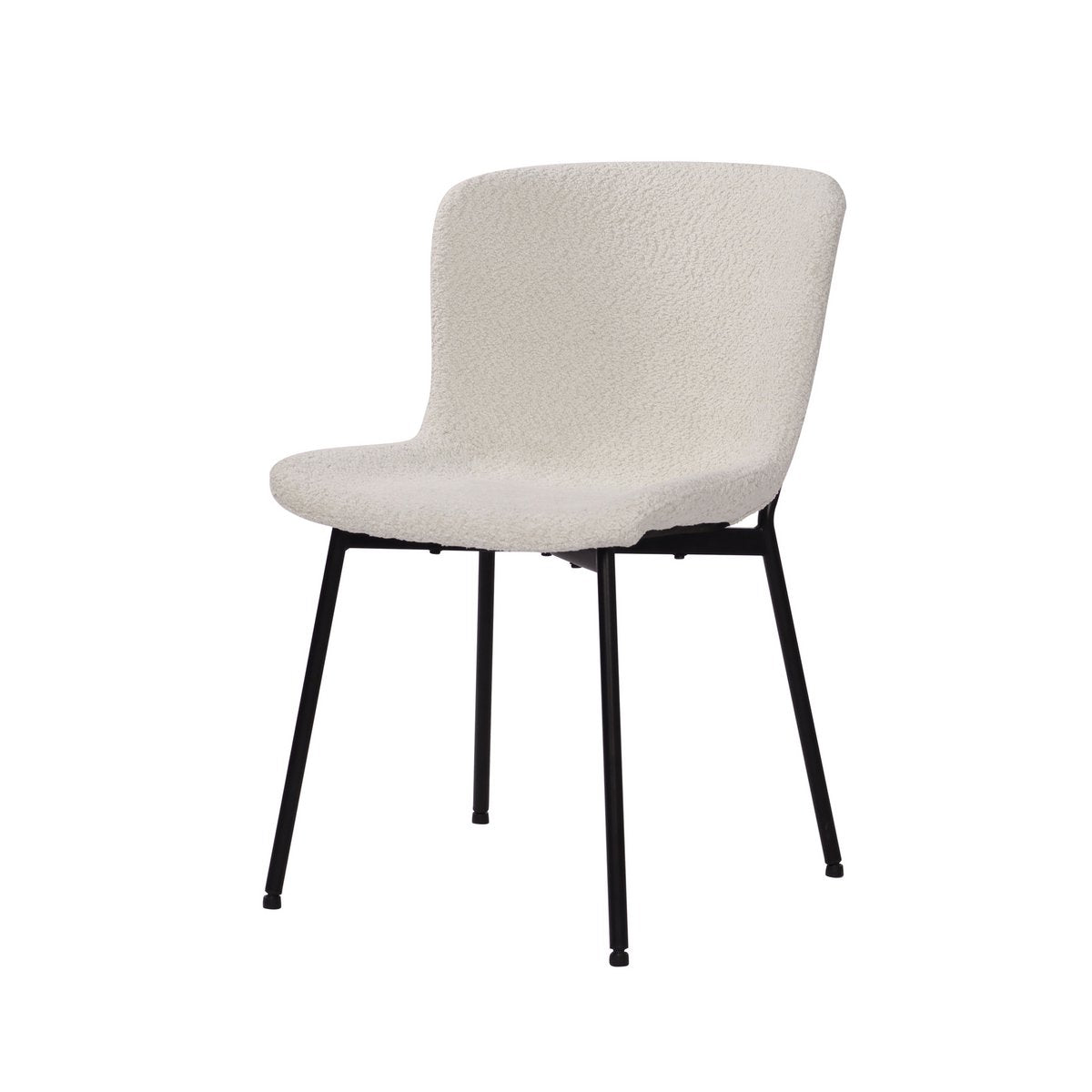 Stuhl 2er Set mit Bouclé-Bezug