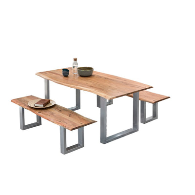 Tisch 200x100 cm, Akazie natur, 56 mm