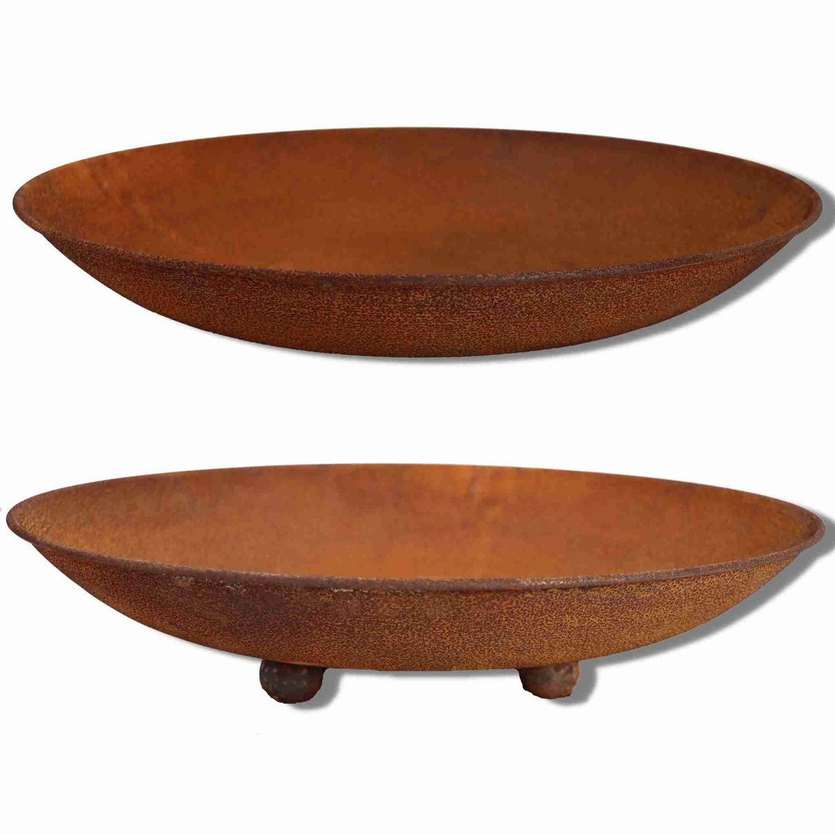 Deko Schale Rost Ø 47 cm | Gartendeko Vintage Pflanzschale