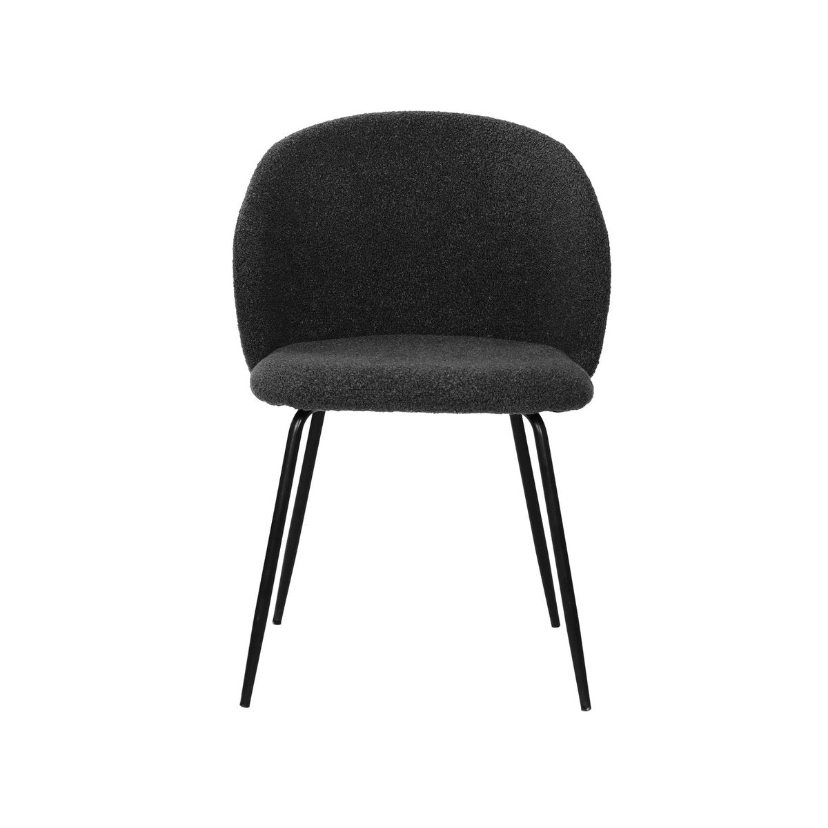 Stuhl 2er Set mit Bezug aus Strukturstoff