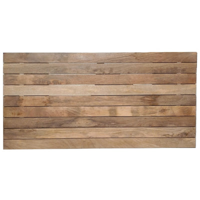 Esstisch 180 x 100 x 77 cm | Tischplatte 43 mm | Mango natur | U-Metallgestell antikschwarz