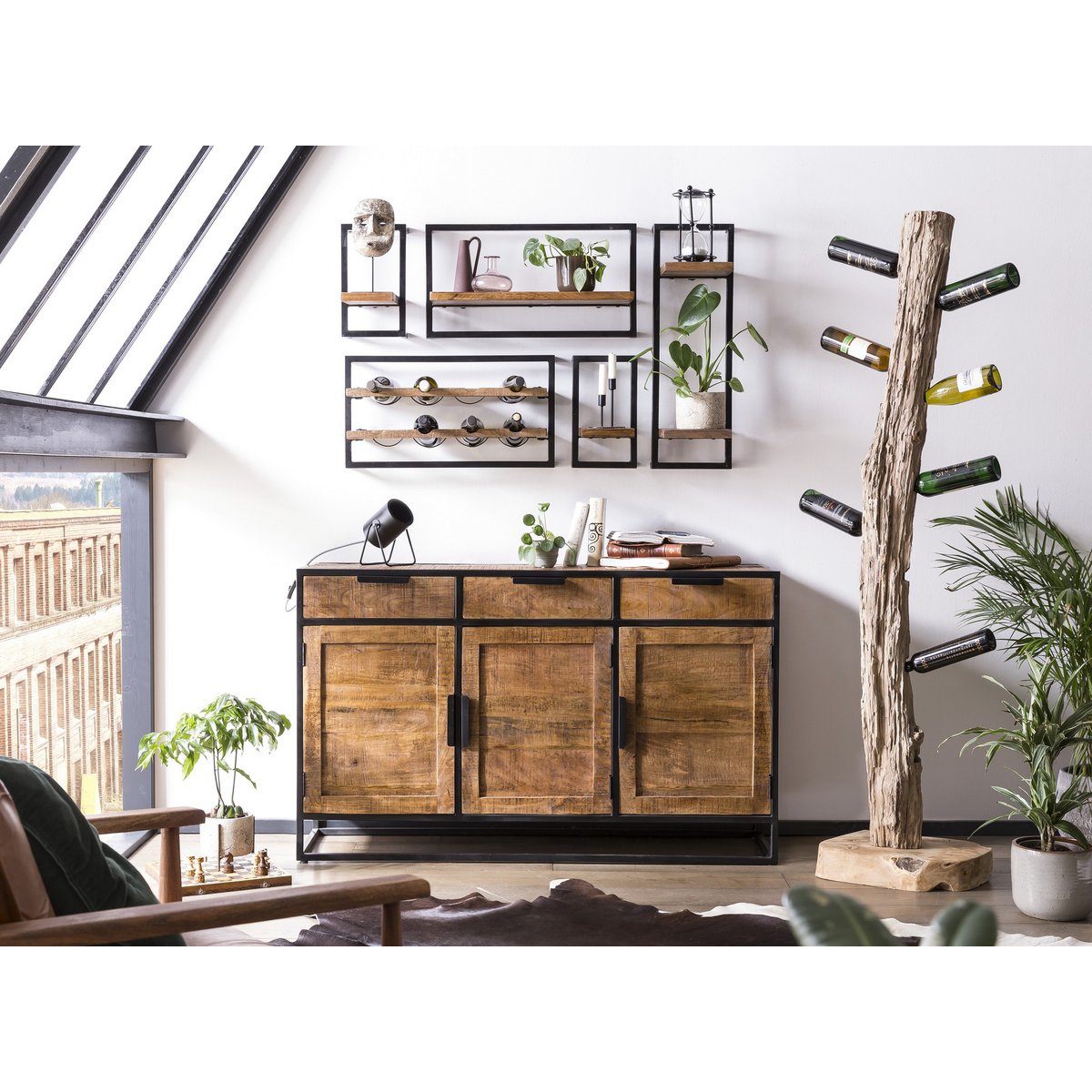 Wandregal-Set, 5-teilig