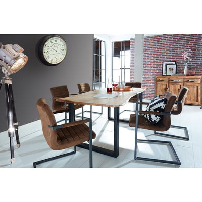 Tisch 180 x 90 cm, Gestell schwarz