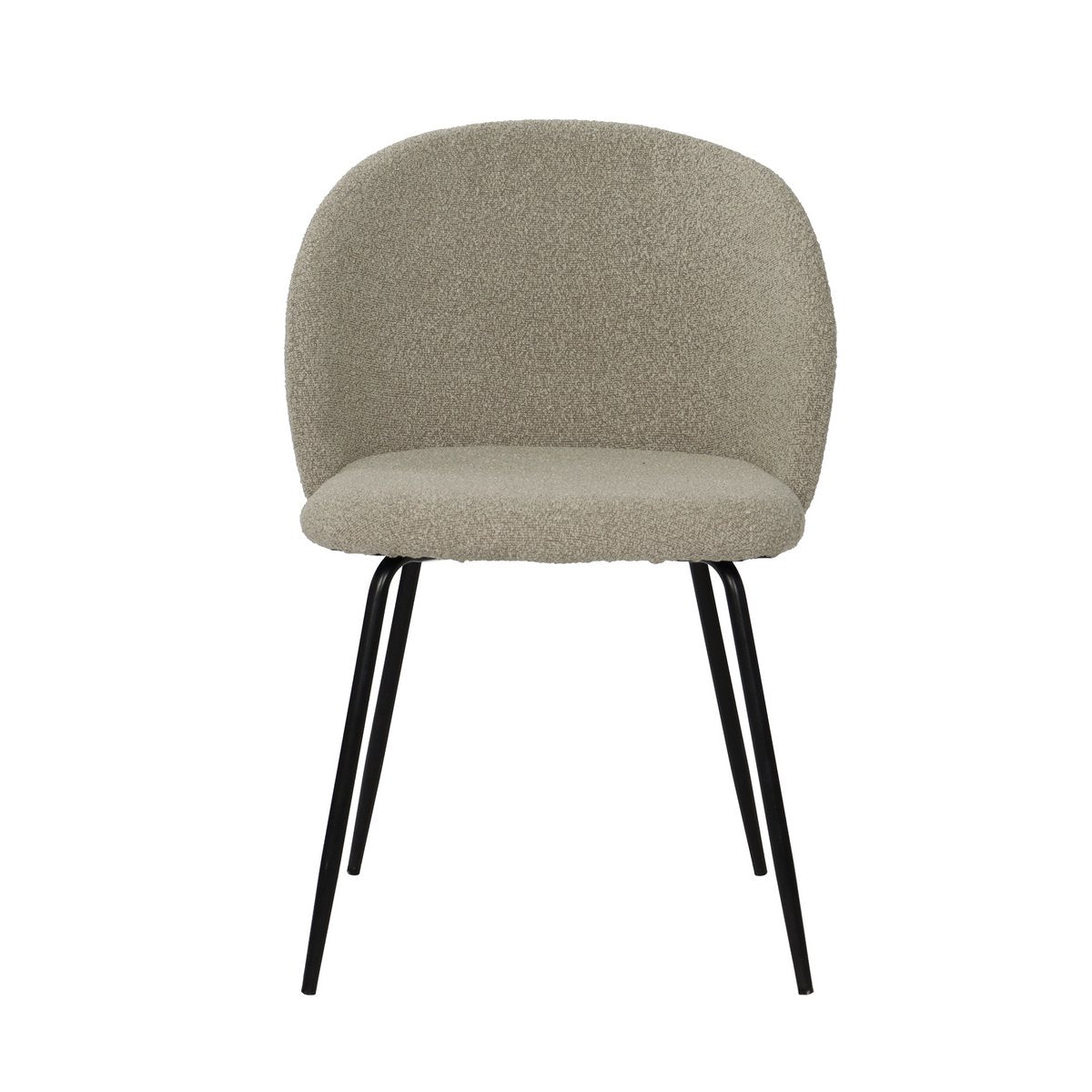 Stuhl 2er Set mit Bezug aus Strukturstoff