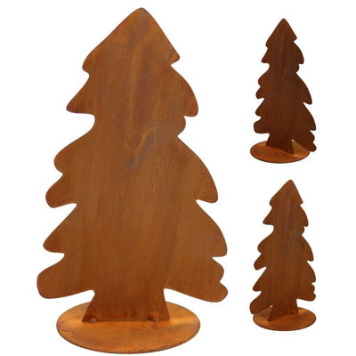 Weihnachtsbaum in Edelrost | Weihnachtsdeko Tannenbaum klein