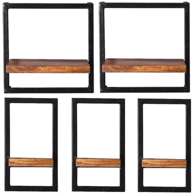 Wandregal-Set, 5-teilig