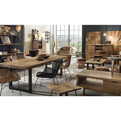 Tisch 200x100 cm, recyceltes Teak natur