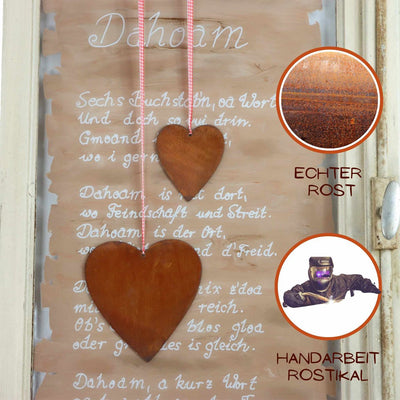 Edelrost Hängedeko Herz Sonja | Fensterdeko Herz