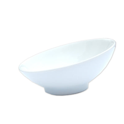 Rasiertiegel Porzellanschale weiß/schräg/ø 10 cm