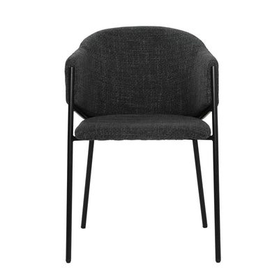 Armlehnstuhl 2er Set mit Strukturstoff