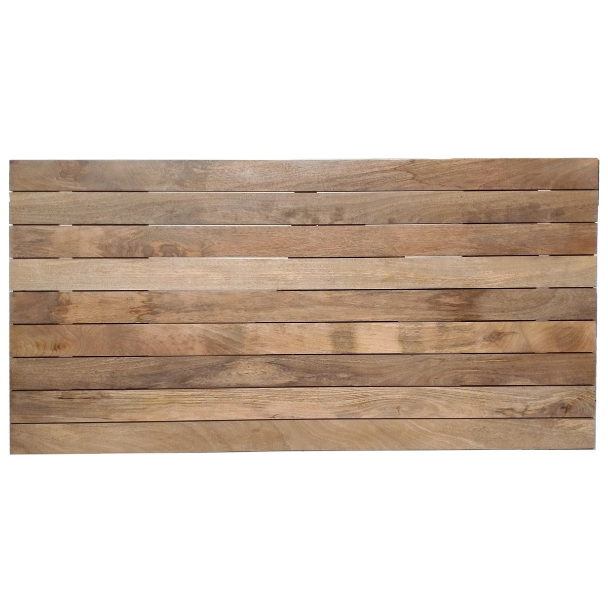 Esstisch 160 x 90 x 77 cm | Tischplatte 43 mm | Mango natur | U-Metallgestell antikschwarz