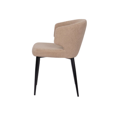 Armlehnstuhl 2er Set mit Bezug aus Teddyfell