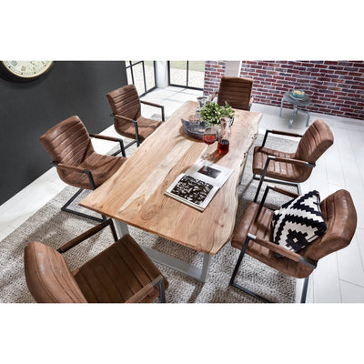 Tisch 240x100 cm, Akazie natur, 56 mm