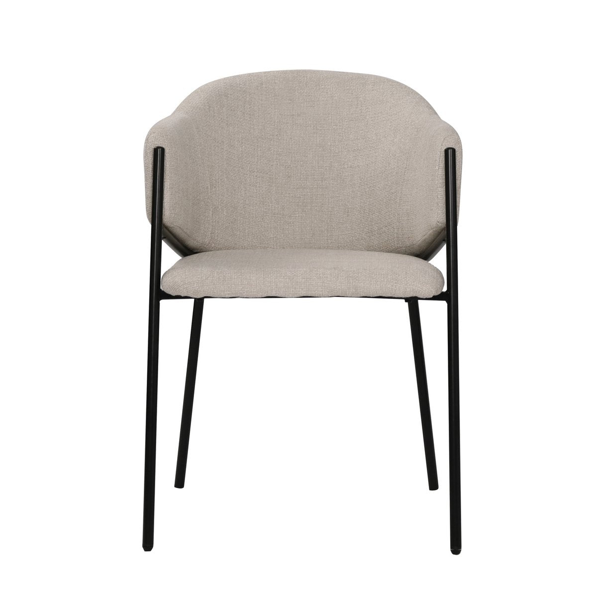 Armlehnstuhl 2er Set mit Strukturstoff