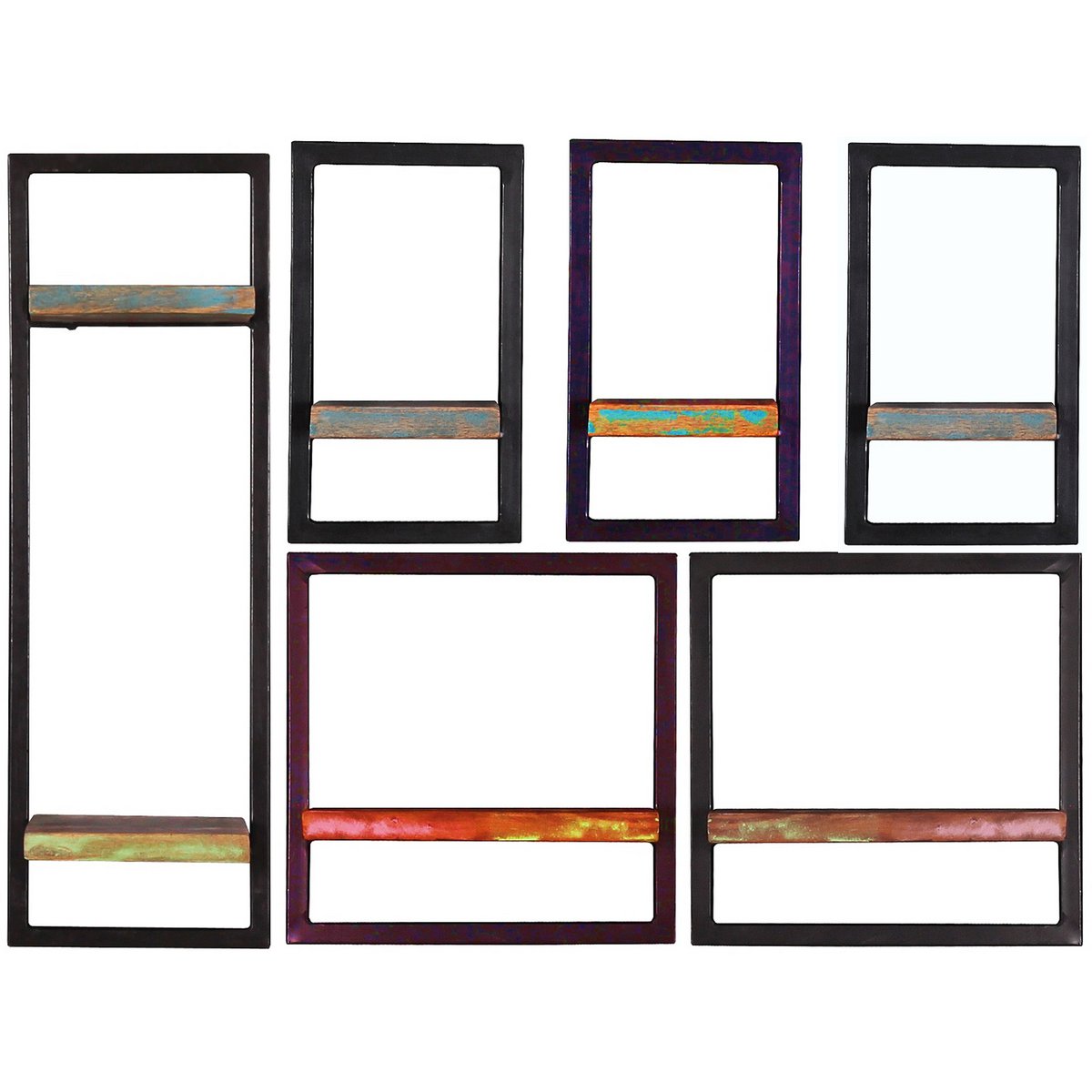 Wandregal-Set, 6-teilig