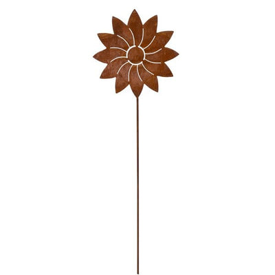 Metall Dekoblume | auf Stab | Blumen auf Gartenstecker