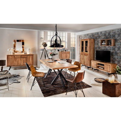 Tisch 200x100 cm, Akazie natur, 36 mm